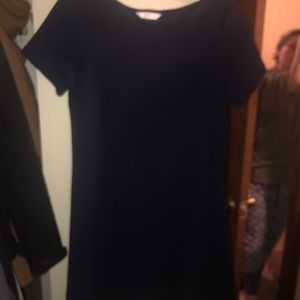 Navy blue skater dress